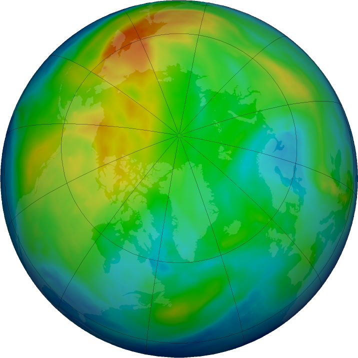 Arctic ozone map for 30 November 2018